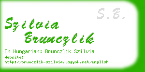 szilvia brunczlik business card